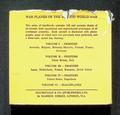 War Planes of the Second World War: Volume 5 Flying Boats by W. Green: 1962 First Ed HB
