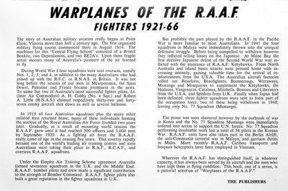 Warplanes of The R.A.A.F. 1921-1969/ Improved 2nd Edition