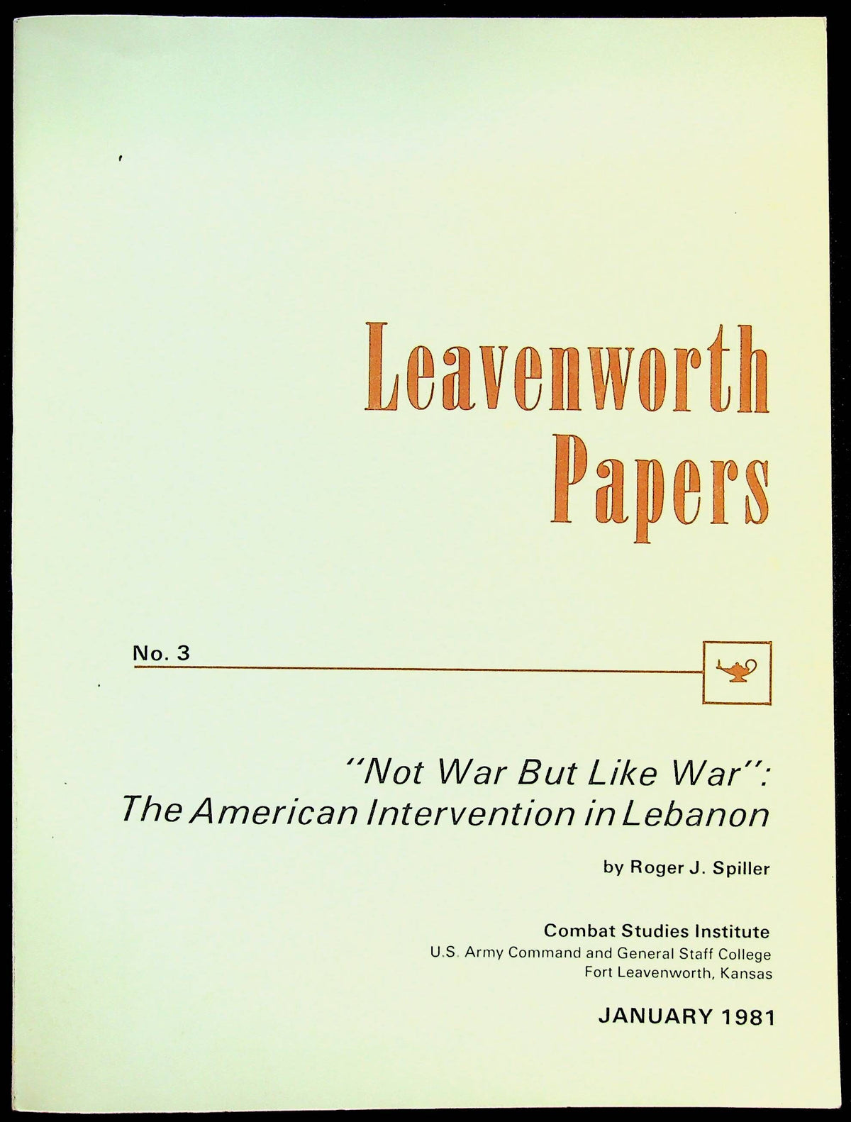Watershed at Leavenworth, Eisenhower & The Command and General Staff School by MC Bender