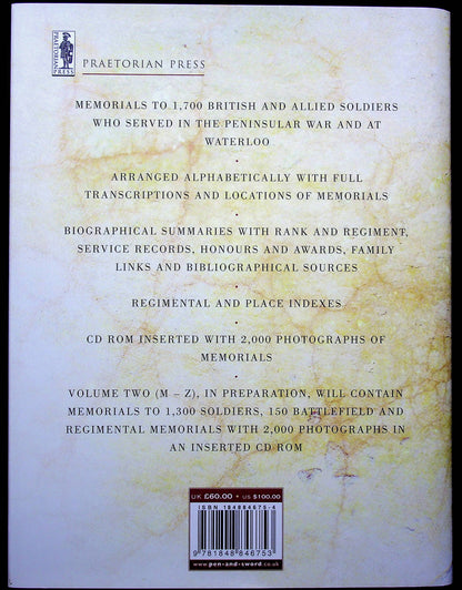 Wellington's Men Remembered, Vol.1 by J & D Bromley/ 2012 First Edition NEW Hardback & CD