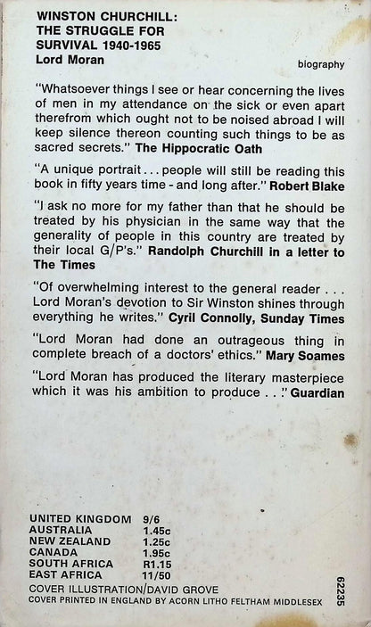 Winston Churchill: The Struggle for Survival 1940-65/ Lord Moran's Controversial Diaries