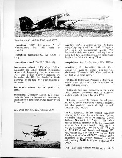 World Encyclopedia of Aircraft Manufacturers by Bill Gunston: 1993 1st Edition HB + DJ