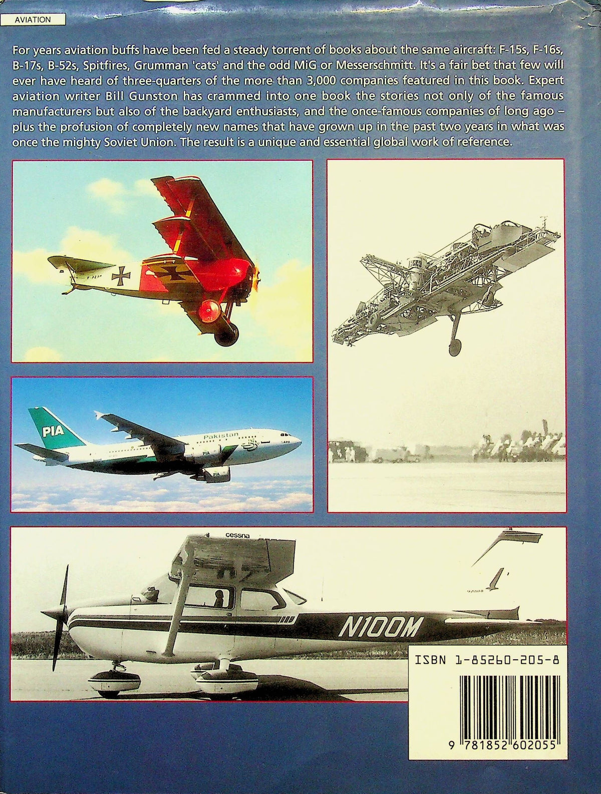 World Encyclopedia of Aircraft Manufacturers by Bill Gunston: 1993 1st Edition HB + DJ