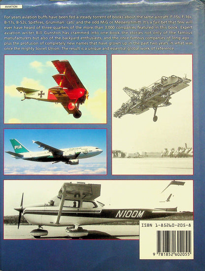 World Encyclopedia of Aircraft Manufacturers by Bill Gunston: 1993 1st Edition HB + DJ