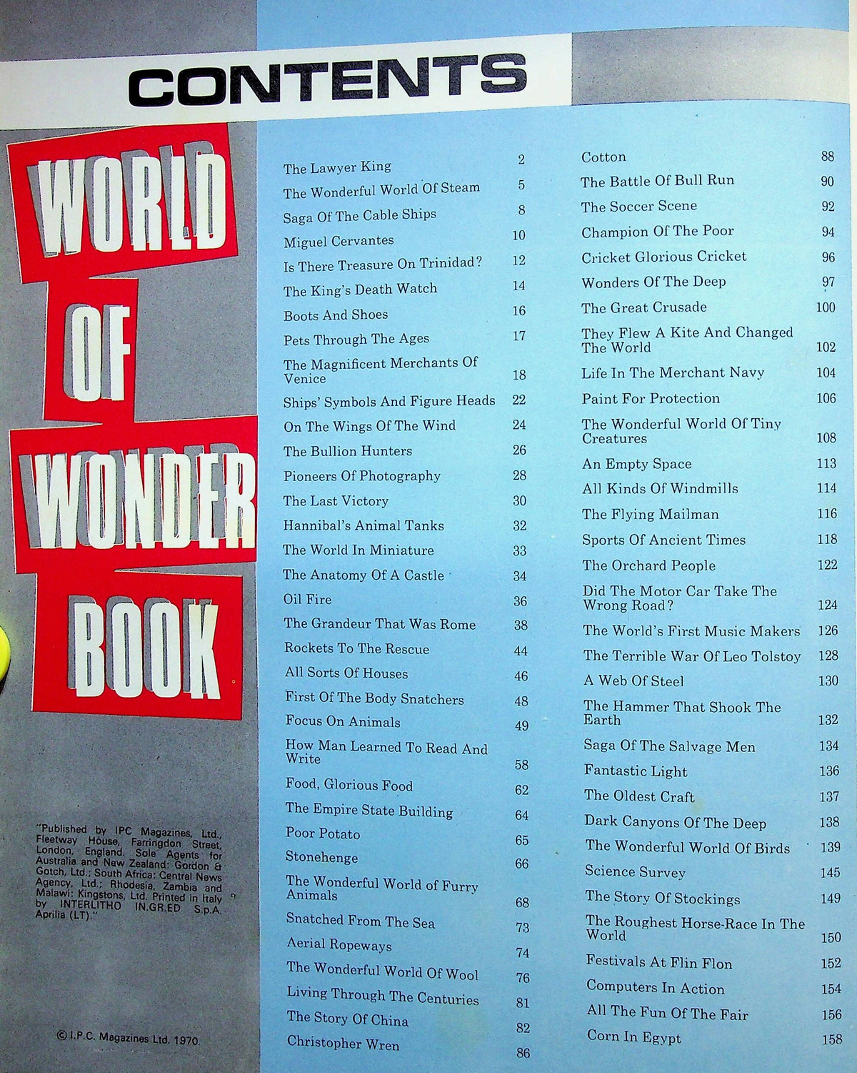 World of Wonder Book 1971: NEW 1970 First Edition Hardback, Large Format