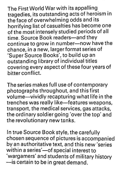 World War I: Trench Warfare by Michael Houlihan: 1974 Hardback